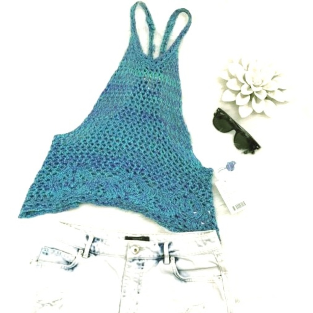 Urban Outfitters Crochet Festival Top Medium NWOT - Picture 2 of 6